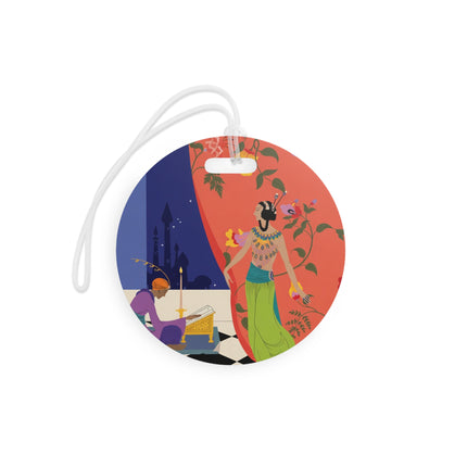 Midnight Arabian Reverie Luggage Tag – Mystical Elegance & Enchanted Nights