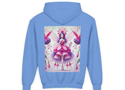 Fuchsia Fairy Youth Heavy Blend Hooded Sweatshirt