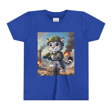 Snow Leopard Lookout Youth Short Sleeve Tee