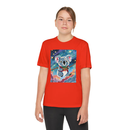 Cute Koala Youth Competitor Tee – Dreamy Skies & Whimsical Wonder