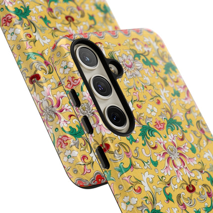 Yellow Botanical Pattern by Owen Jones Phone Cases