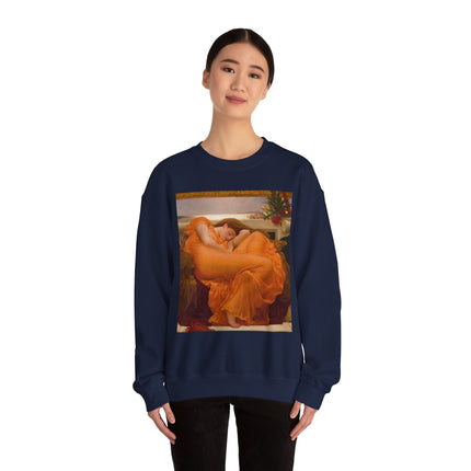 Flaming June by Frederic Leighton Heavy Blend™ Crewneck Sweatshirt