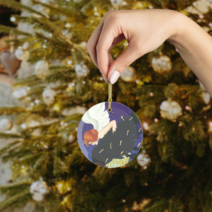 The Christmas Angel Glass Ornament