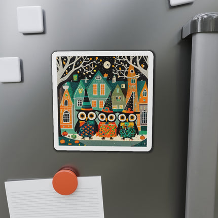 Night of the Trick-or-Treating Owlets Die-Cut Magnets (5 Sizes)