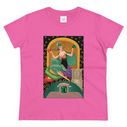 May & Emerald (from the Gem Series) by Sofia Chiostri Women's Midweight Cotton Tee