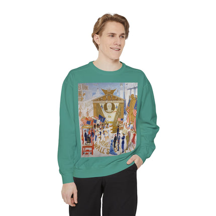The Cathedrals of Wall Street Unisex Garment-Dyed Sweatshirt
