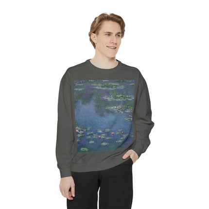 Water Lilies by Claude Monet Unisex Garment-Dyed Sweatshirt