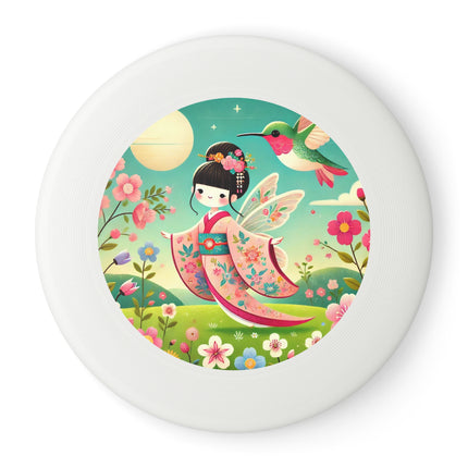 Geisha Fairy and the Hummingbird Blossom Wham-O Frisbee – Enchanted Wings & Graceful Harmony