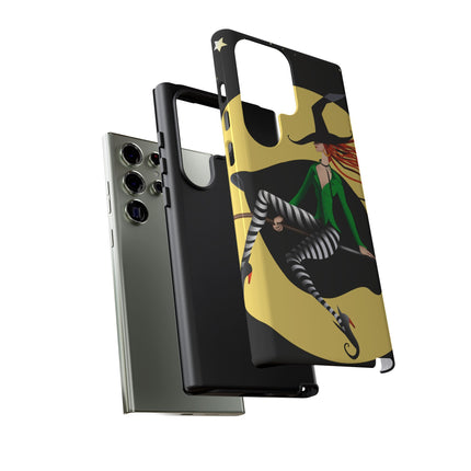 A Witch’s Moonlit Flight Phone Cases