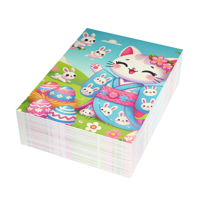 Springtime Kitten’s Easter Joy Postcards (envelopes included) - Bundles of 10, 30, 50 Pieces