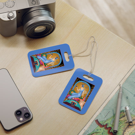 September & Sapphire (from the Gem Series) by Sofia Chiostri Luggage Tags