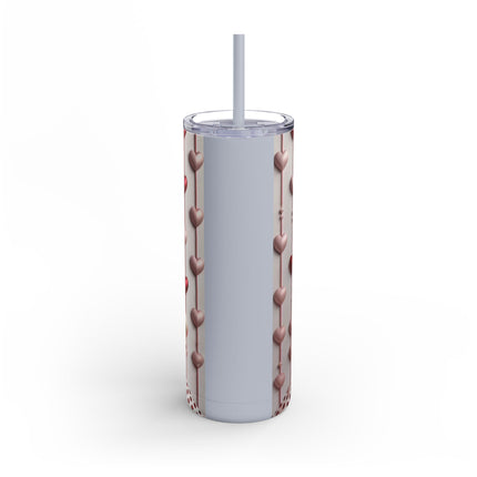 Fashionably Yours, XOXO Skinny Matte Tumbler, 20oz