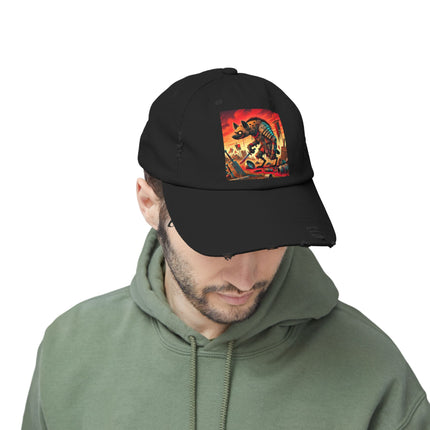 The Cunning Scavenger Unisex Distressed Cap