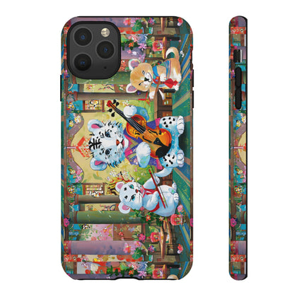Melodies of the Snow Lion Cub Phone Cases