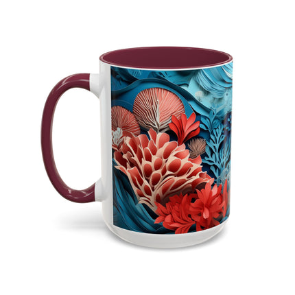 Enchanting Underwater Scene Colorful Mugs (11oz, 15oz)