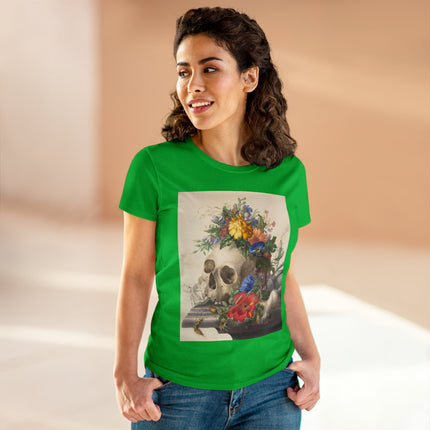 Vanitas Still Life by Herman Henstenburgh Women's Midweight Cotton Tee
