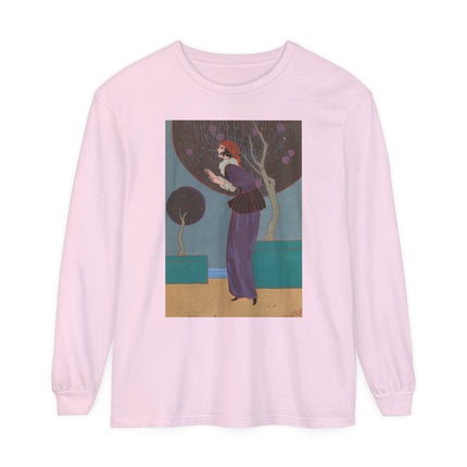 Les Lucioles by Charles Martin Garment-dyed Long Sleeve T-Shirt