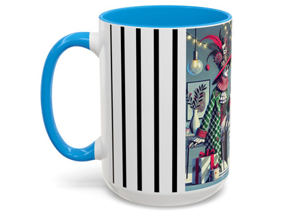 Whimsical Christmas Tea Party Colorful Mugs (11oz, 15oz)