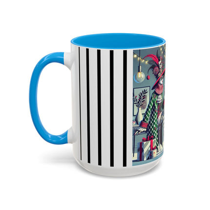 Whimsical Christmas Tea Party Colorful Mugs (11oz, 15oz)