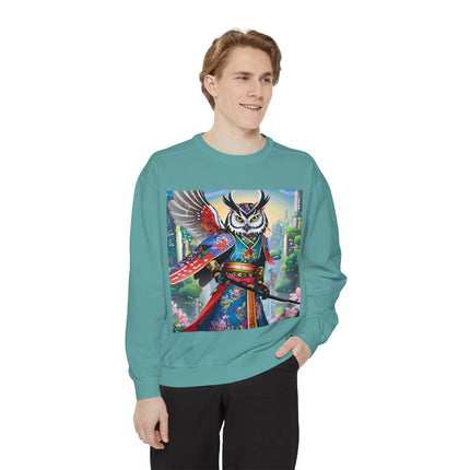 Cyberpunk Samurai Owl Sweatshirt