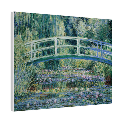 Water Lilies and Japanese Bridge by Claude Monet Matte Canvas, Stretched, 0.75"