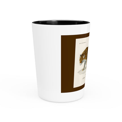 Jaguar by Charles Dessalines D' Orbigny Ceramic Shot Glass