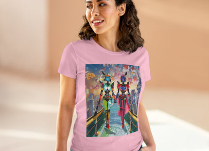 Cyber Punk Robot Models Cotton Tee