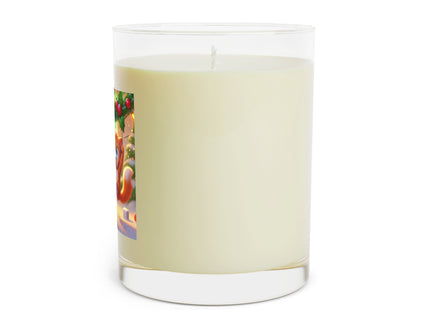 Naughty or Nice Kitten Christmas Scented Candle - Full Glass, 11oz