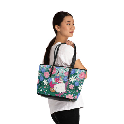 💎🌸 The Lady Of The Jeweled Garden Shoulder Bag – Art Deco Floral Elegance