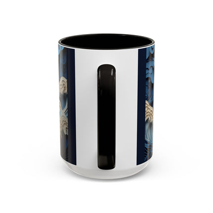 Dramatic Ocean with Crashing Waves Colorful Mugs (11oz, 15oz)