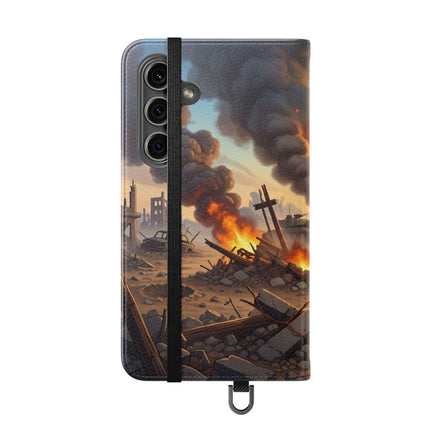 🦉🌟 The Owl on the Front Lines Flip Case – Courage & Quiet Strength