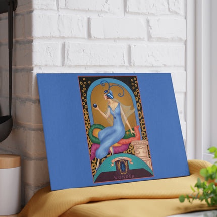 September & Sapphire Zodiac Glass Cutting Board