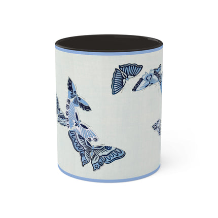 One Thousand Butterflies by Kamisaka Sekka Colorful Mugs, 11oz