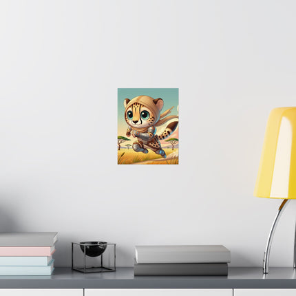 🐆⚡ Swift Cheetah Matte Vertical Poster – Speed, Adventure & Untamed Energy