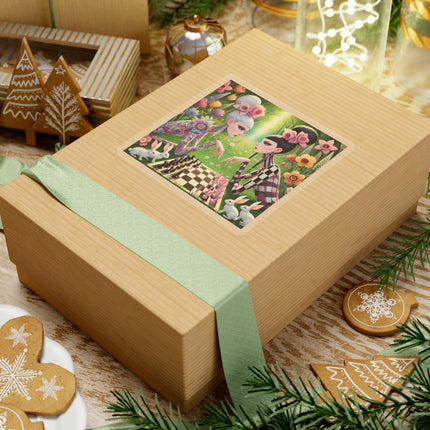 ♟️🌸 Spring Gambit: A Fairy’s Move Kiss-Cut Sticker – Whimsical Chess & Spring Magic