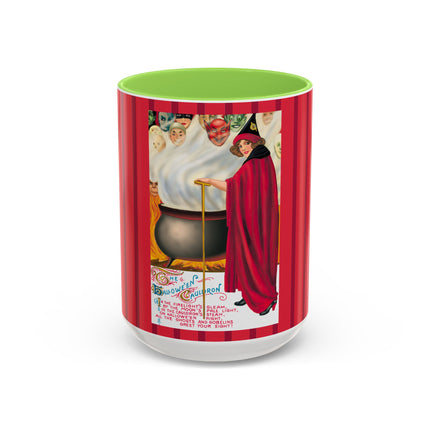 The Hallowe'en Cauldron In the Firelight's Gleam Colorful Mugs (11oz, 15oz)