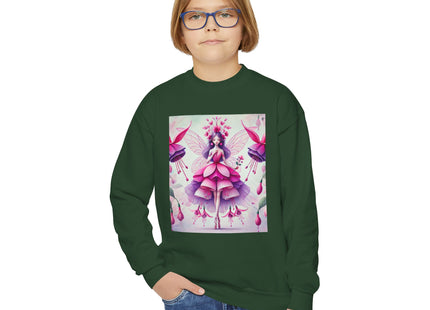 Fuchsia Fairy Youth Crewneck Sweatshirt
