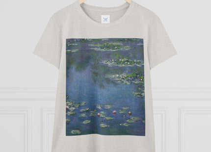 Water Lilies by Claude Monet Women's Midweight Cotton Tee