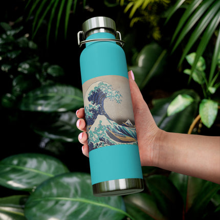 The Great Wave off Kanagawa by Katsushika Hokusai Copper Vacuum Insulated Bottle, 22oz