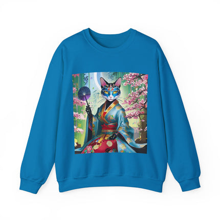 Cyberpunk Geisha Unisex Heavy Blend™ Crewneck Sweatshirt