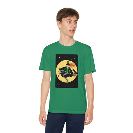 A Witch’s Moonlit Flight Youth Competitor Tee