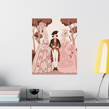 🌸🎭 L'Embarras Du Choix Matte Vertical Poster – George Barbier Art Deco Romantic Intrigue