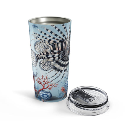 Lionfish & Lantern Tumbler 20oz – Mystical Ocean & Asian Harmony
