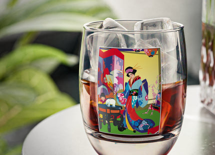 A Timeless Journey by Umberto Brunelleschi Whiskey Glass