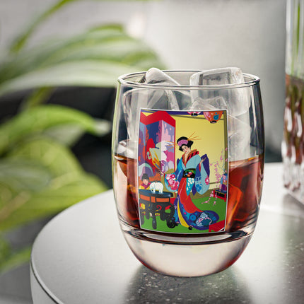 A Timeless Journey by Umberto Brunelleschi Whiskey Glass