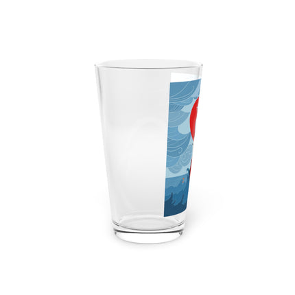 Siren of the Waves Pint Glass – Dramatic Sea Power & Bold Elegance