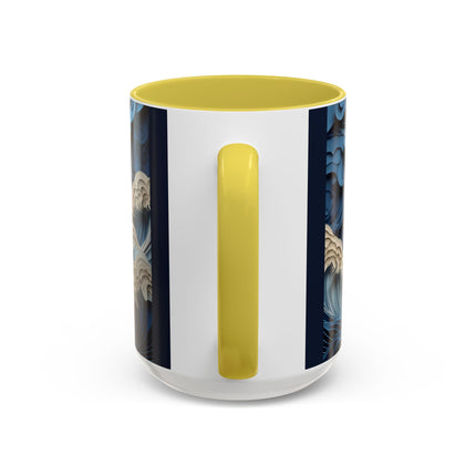 Dramatic Ocean with Crashing Waves Colorful Mugs (11oz, 15oz)