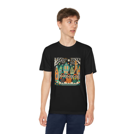 Night of the Trick-or-Treating Owlets Youth Competitor Tee
