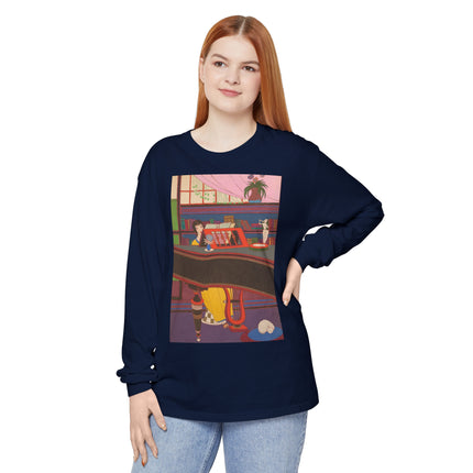 La Musique by Charles Martin Garment-dyed Long Sleeve T-Shirt