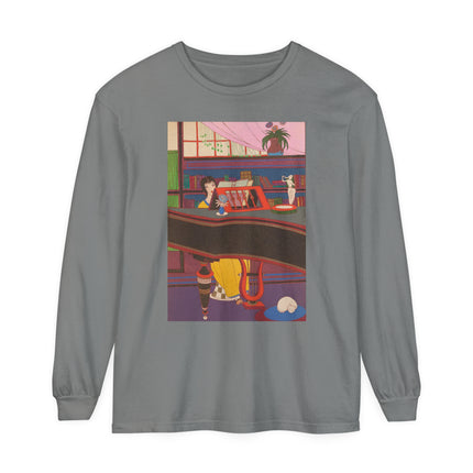 La Musique by Charles Martin Garment-dyed Long Sleeve T-Shirt
